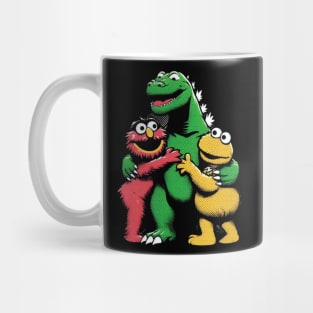 Muppets & Godzilla Mug